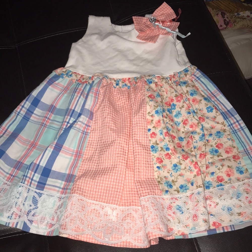 Floral plaid Dress 👗